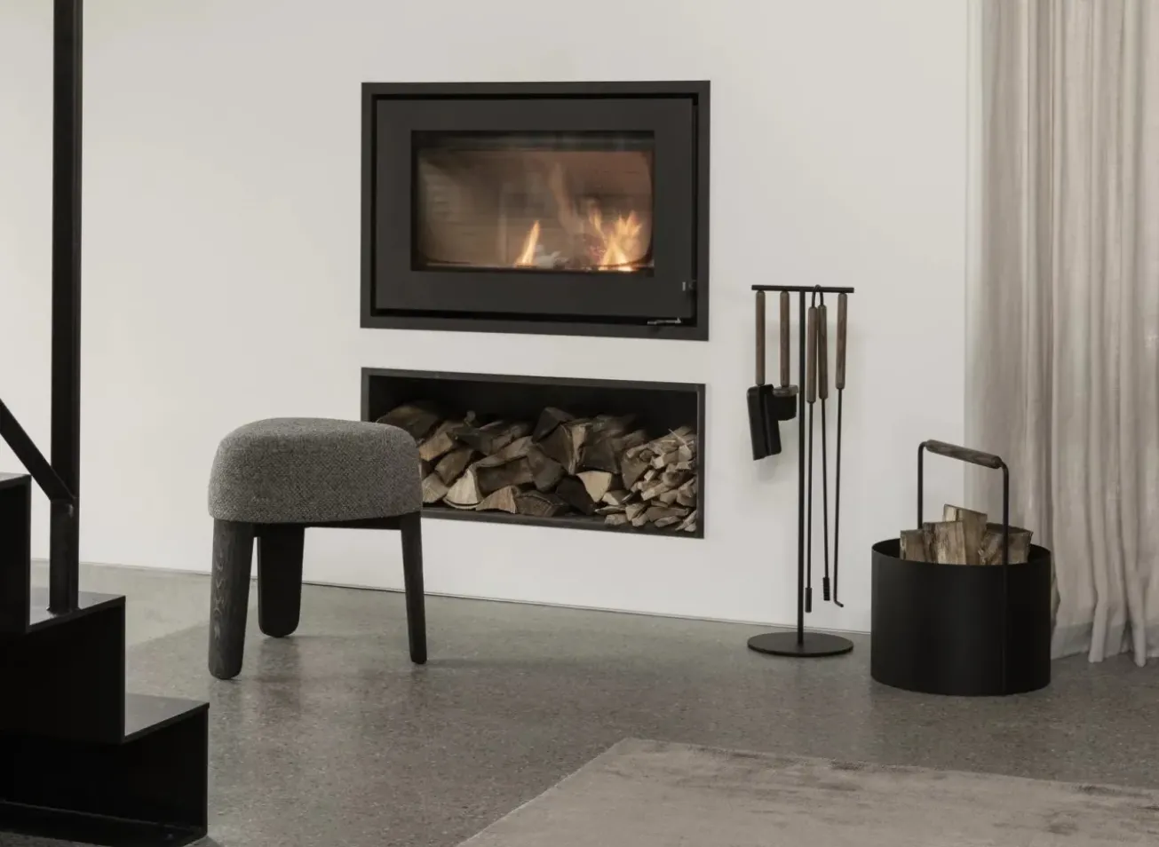 Bath & Living Blomus KUON footstool color (black) 66993