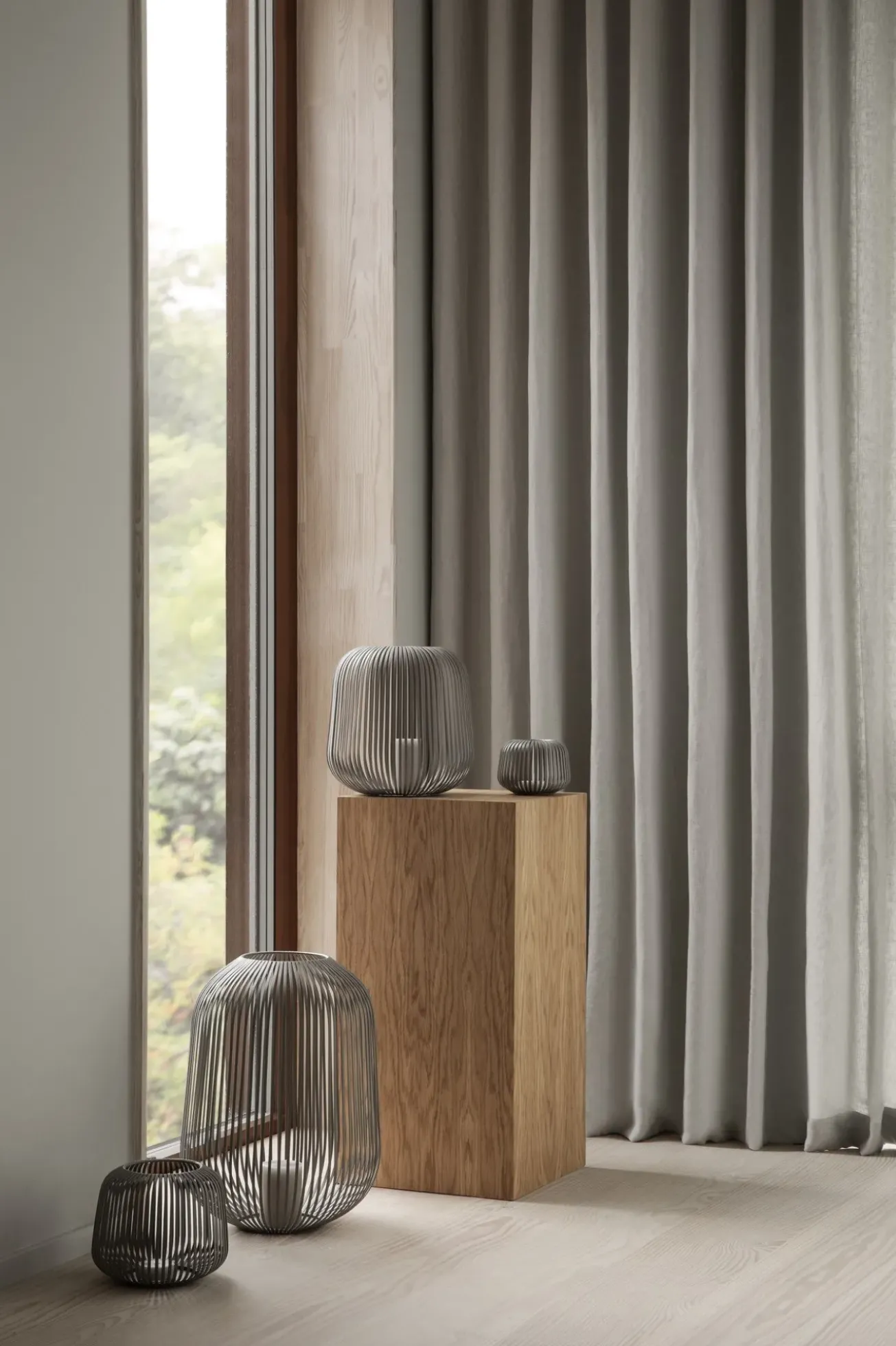 Bath & Living Blomus LITO lantern color Steel Gray (small) 66147