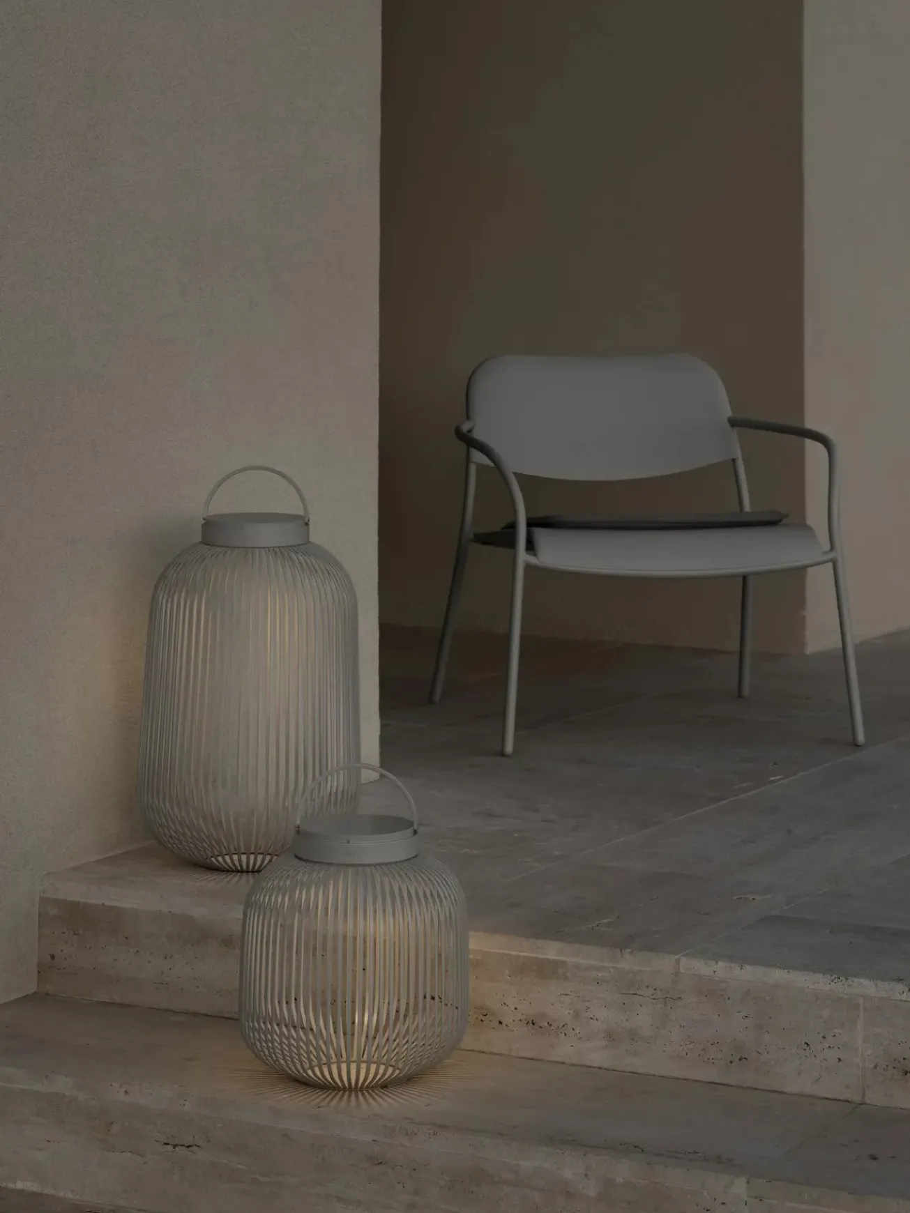 Bath & Living Blomus LITO LED lamp color Silk Gray (large) 67055
