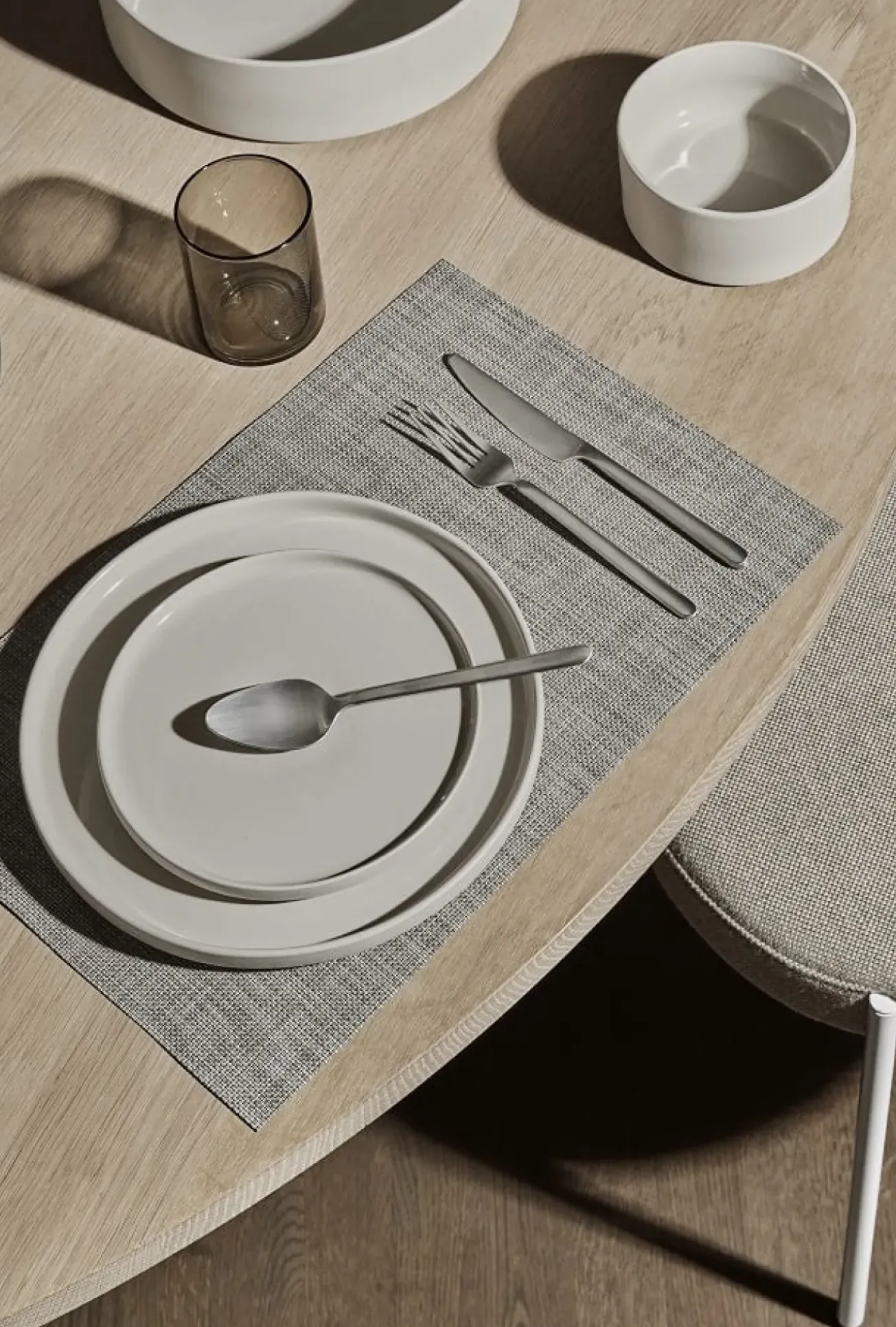 Bath & Living Blomus PILAR 12-piece tableware set Moonbeam (light stone) - (4x 63693 / 63694 / 63695)