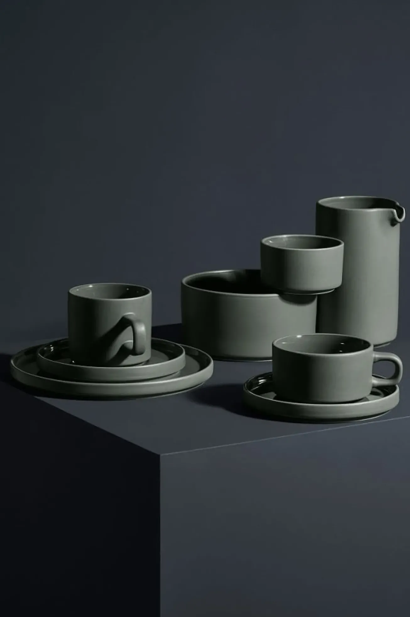Bath & Living Blomus PILAR 12-piece tableware set Agave Green - (4x 63704 / 63705 / 63706)