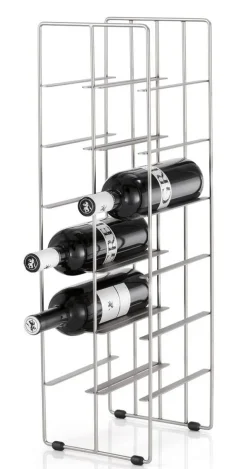 Bath & Living Blomus PILARE wine rack matt steel (68486) 12 bottles