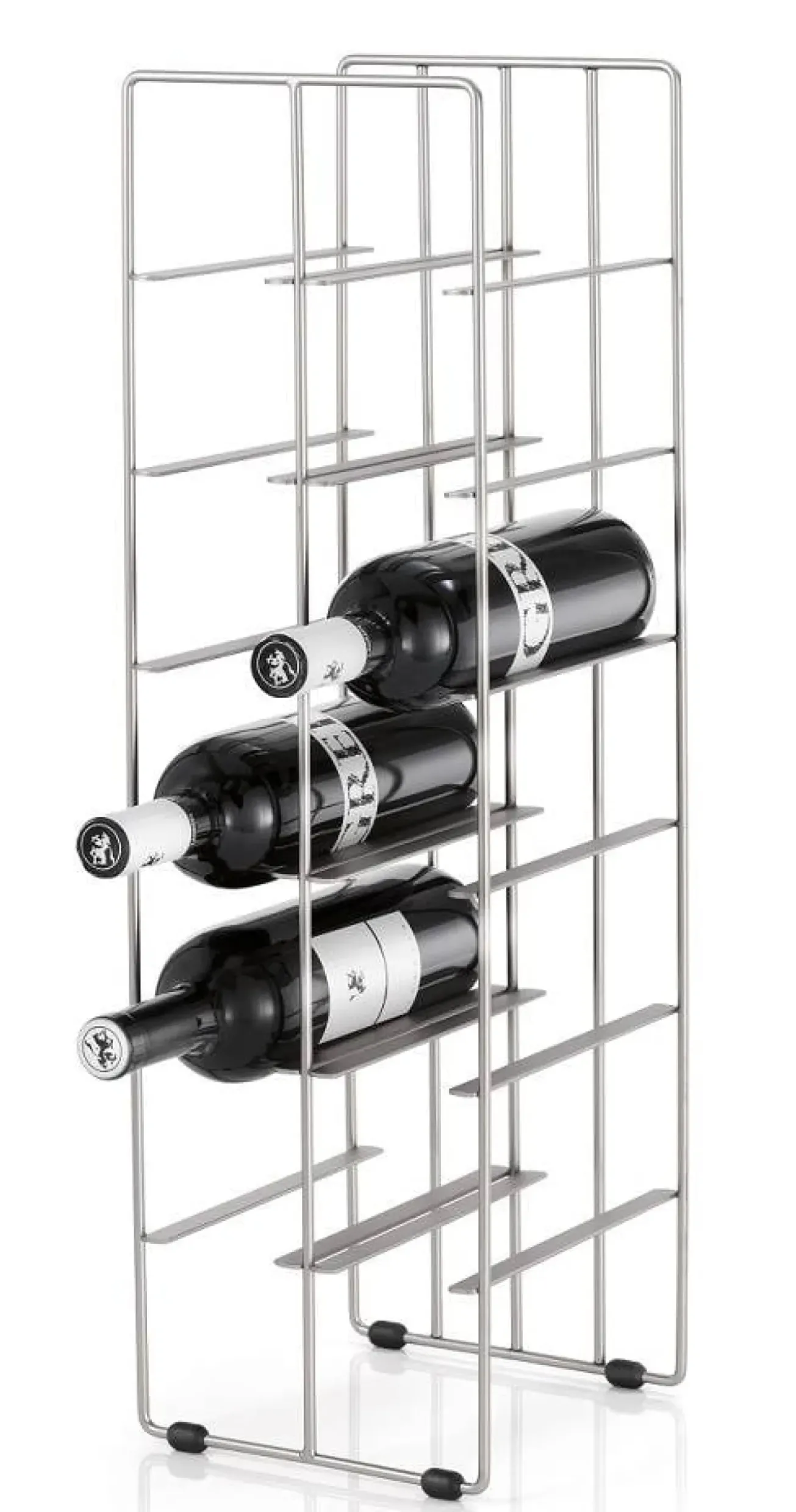 Bath & Living Blomus PILARE wine rack matt steel (68486) 12 bottles
