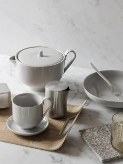 Bath & Living Blomus RO set/2 coffee cups with saucer Nimbus Cloud (64050)