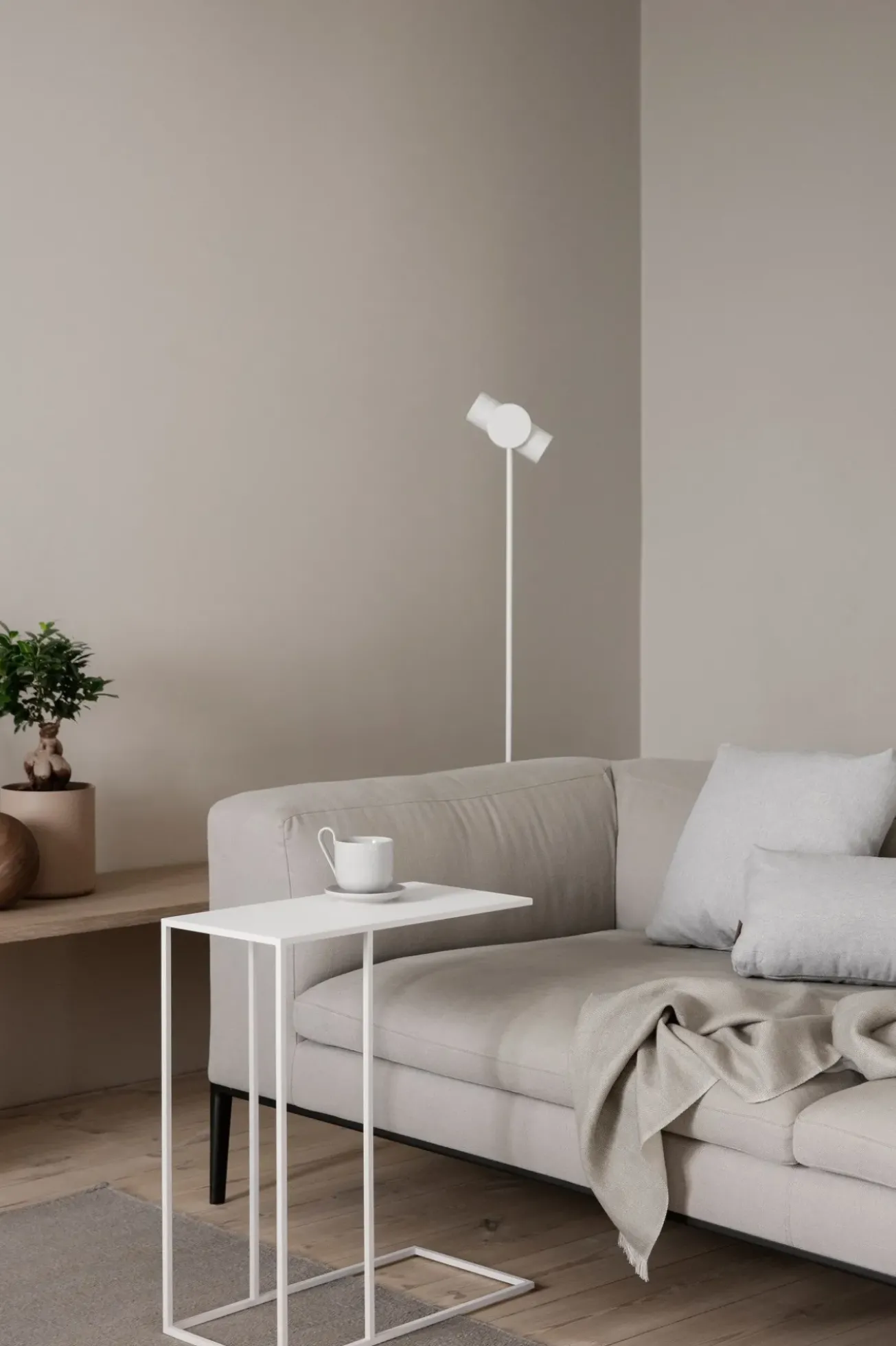 Bath & Living Blomus STAGE floor lamp Lily White (66183) height 130 cm