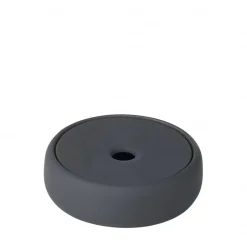 Bath & Living Blomus Storage box / soap dish SONO color , dark gray (69042) Ø12 cm