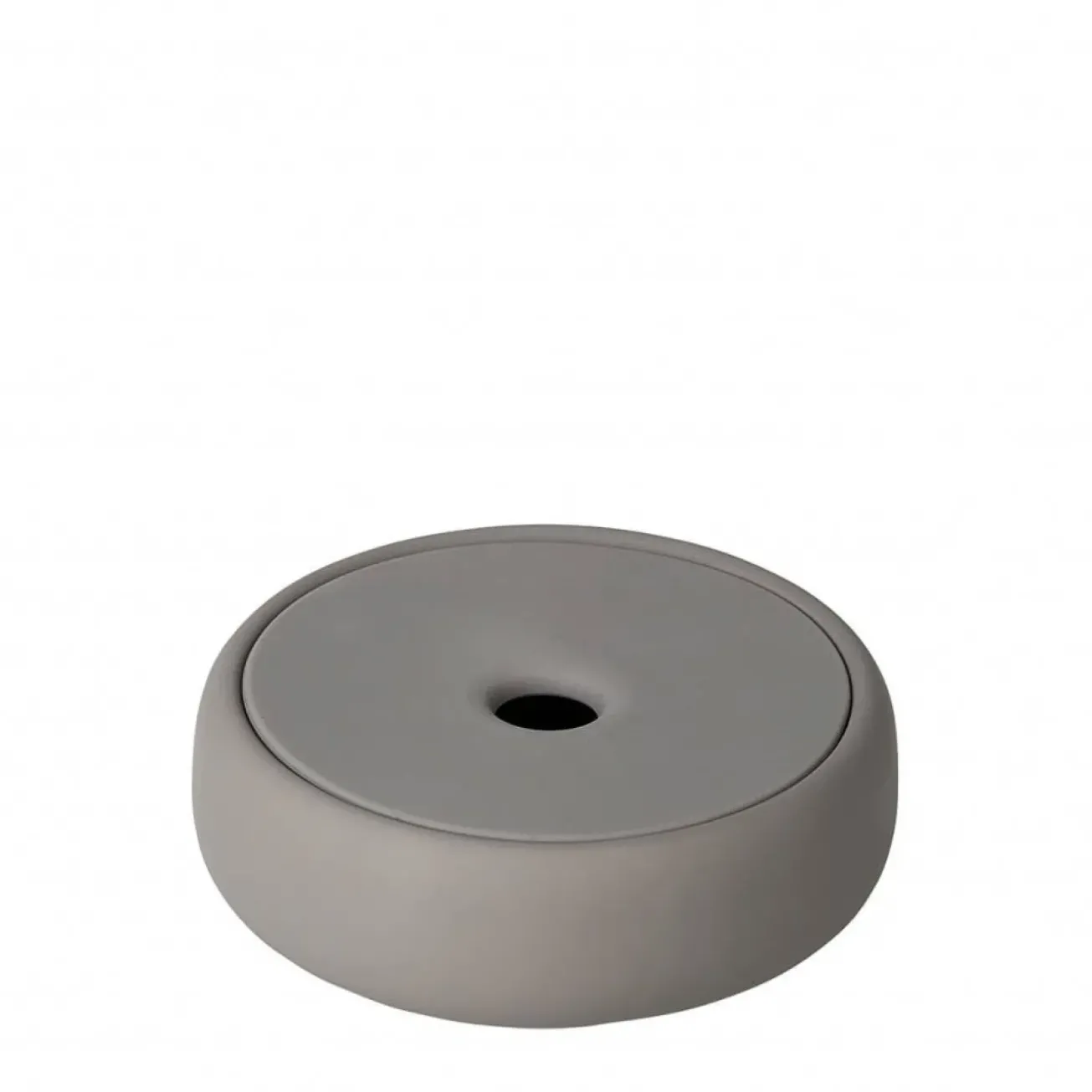 Bath & Living Blomus Storage box / soap dish SONO color , taupe (69049) Ø12 cm