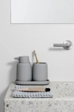 Bath & Living Blomus Tray / bowl SONO color Micro Chip, light gray (69068)