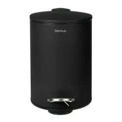 Bath & Living Blomus TUBO pedal bin Black, black (69214) 3 liters