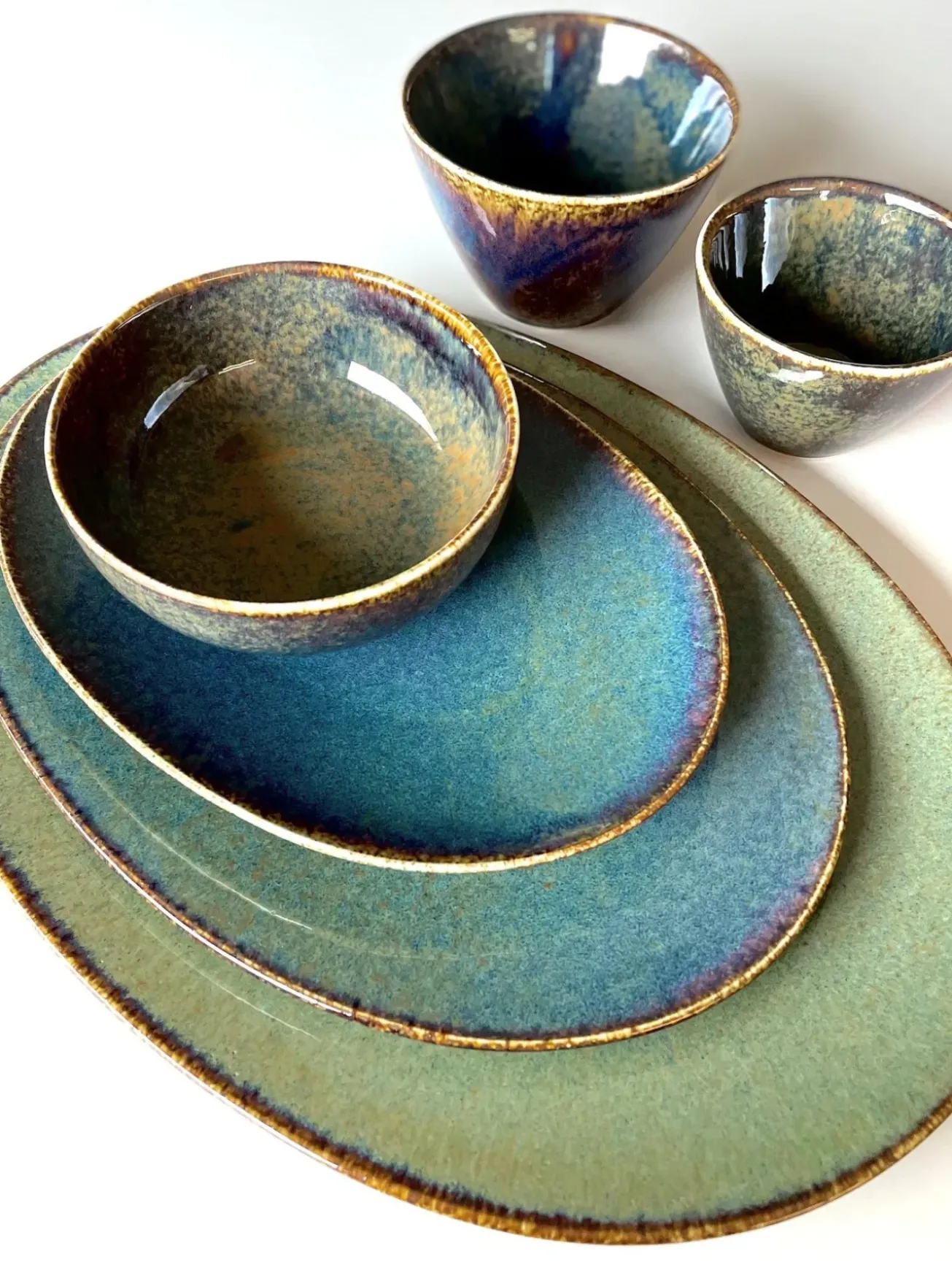Bath & Living BonBistro CIRRO bowl 18 cm - Green multi (740567)
