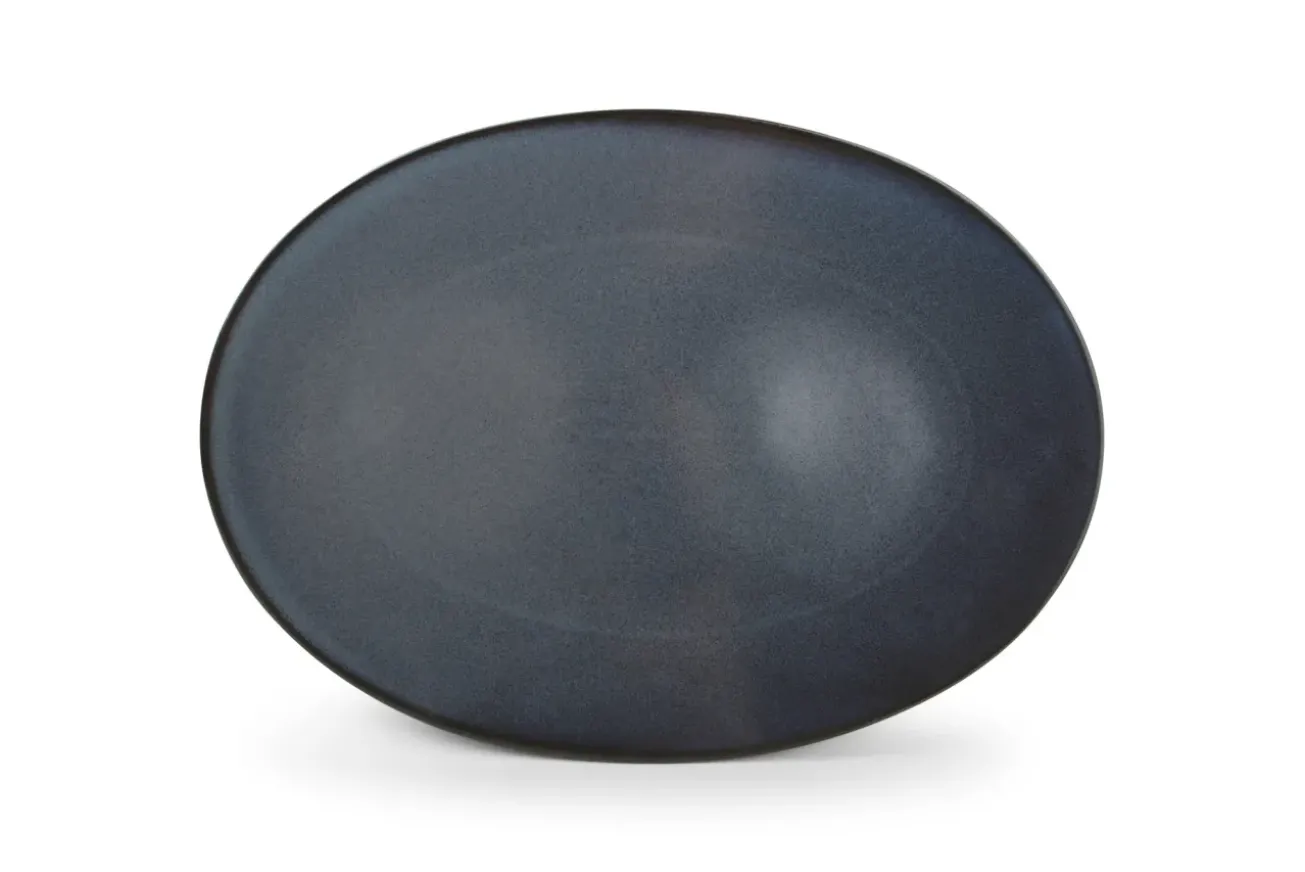 Bath & Living BonBistro CIRRO flat plate oval 36 cm - Dark blue (740976)