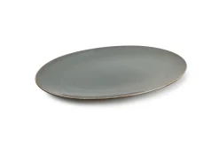 Bath & Living BonBistro CIRRO flat plate oval / serving plate 36 cm - Green multi (740557)