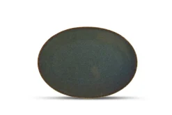 Bath & Living BonBistro CIRRO flat plate oval 30 cm - Green multi (740556)