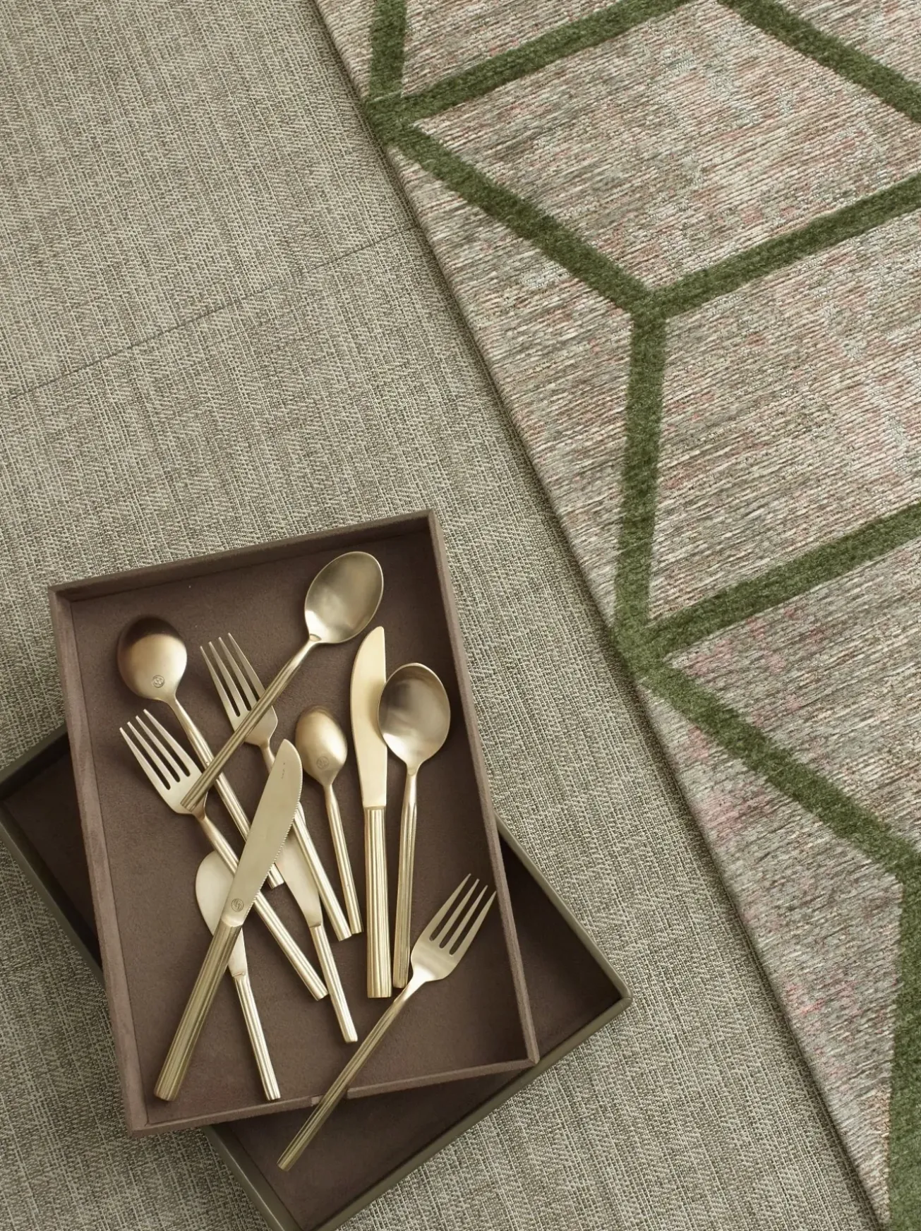 Bath & Living Chic ORO butter knife 12 cm brass 785327 (set / 4)