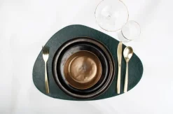 Bath & Living SP Placemat leather look color black (set / 4) 805083