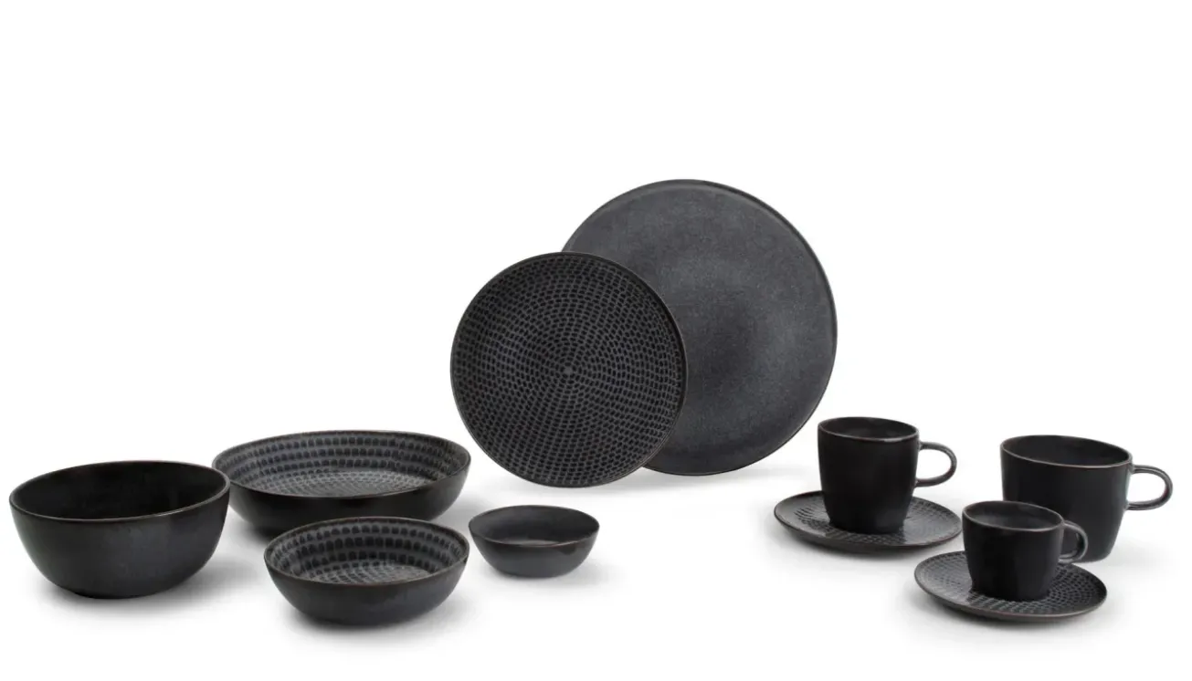 Bath & Living SP STITCH bowl 9 cm gray (set/4) 850266