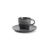 Bath & Living SP STITCH espresso cup and saucer 90 ml gray (set / 4) 850270