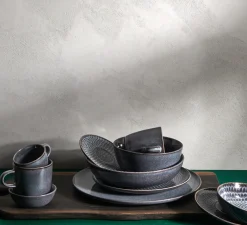Bath & Living SP STITCH espresso cup and saucer 90 ml gray (set / 4) 850270