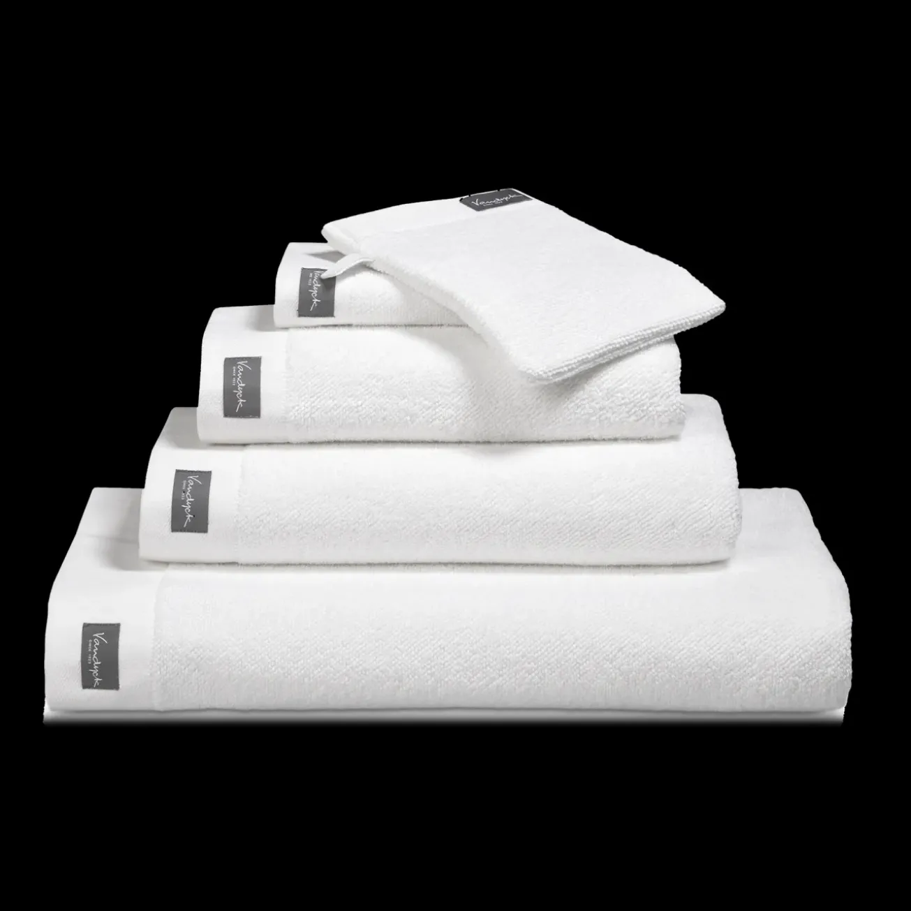 Bath & Living Vandyck Bath towel 70x140 cm HOME collection Uni White (BAKC13202) set/3 pieces