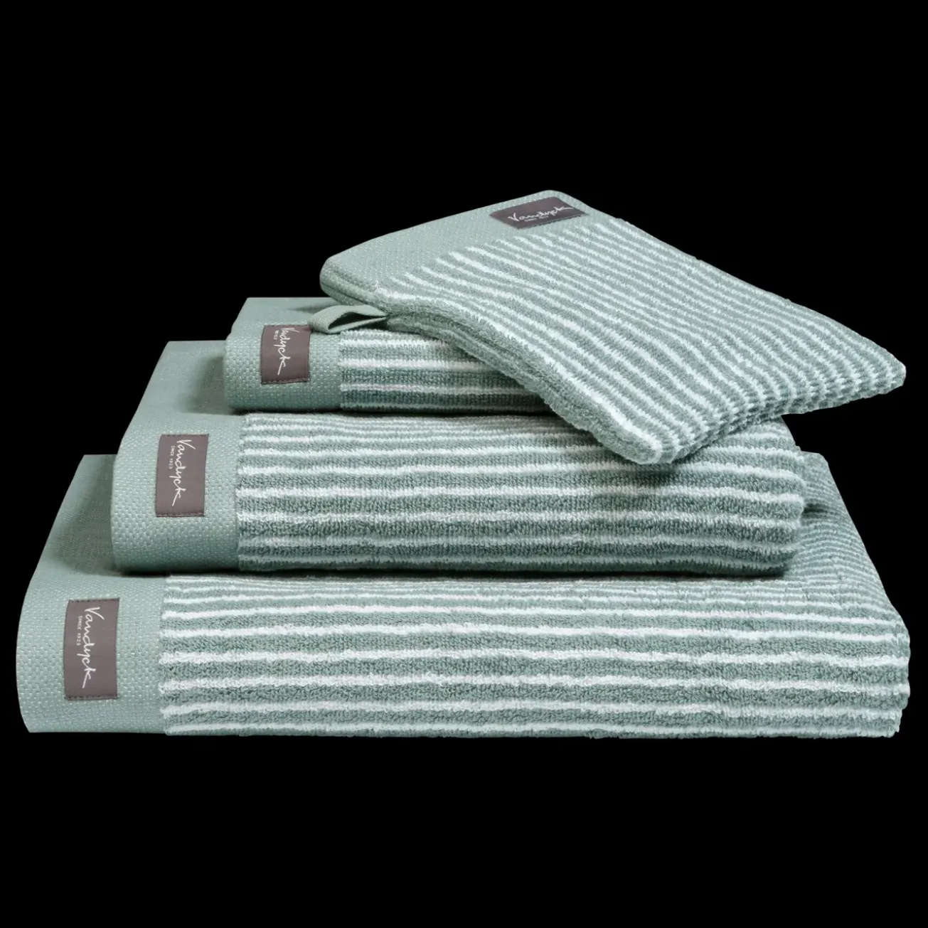 Bath & Living Vandyck Bath towel 70x140 cm HOME Petit Ligne Pearl Blue (BAKC15101) set/3 pieces