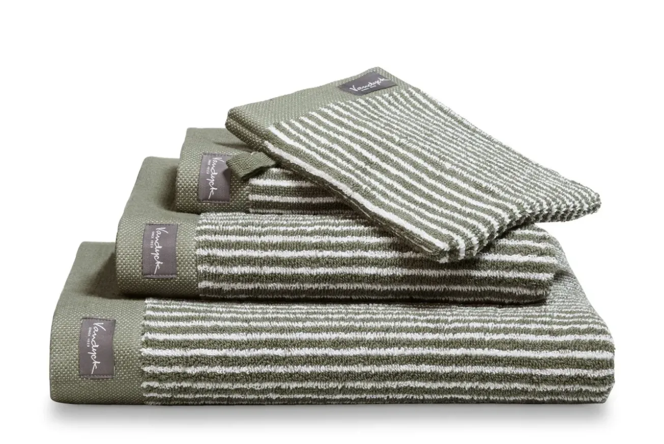 Bath & Living Vandyck Bath towel 70x140 cm HOME Petit Ligne Olive (BAKC15101) set/3 pieces