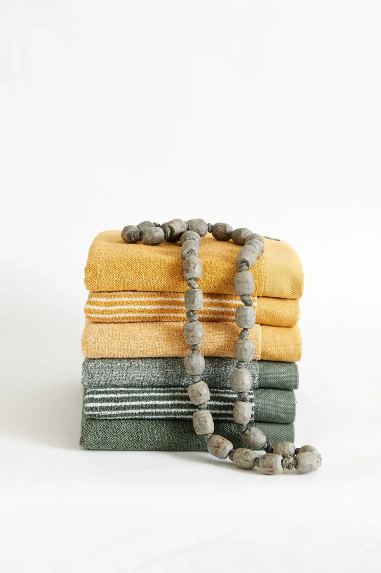 Bath & Living Vandyck Bath towel 70x140 cm HOME Mouliné Olive (BAKC18201) set/3 pieces