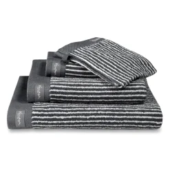 Bath & Living Vandyck Bath towel 70x140 cm HOME Petit Ligne Off Black (BAKC15101) set/3 pieces