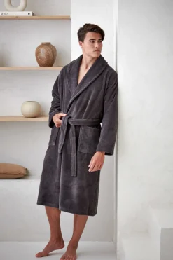 Bath & Living Vandyck Bathrobe BEAUMONT color Off Black