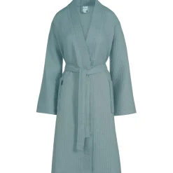 Bath & Living Vandyck Bathrobe BIARRITZ color Mineral Blue (BAGE22104)