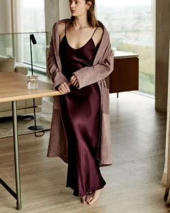 Bath & Living Vandyck Bathrobe PRESTIGE color Mauve, cotton