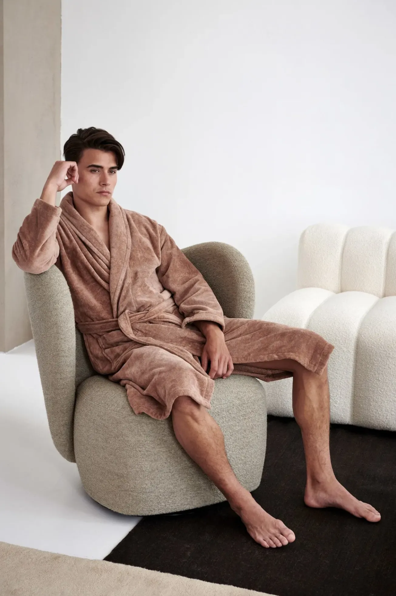 Bath & Living Vandyck Bathrobe PRESTIGE color Smoke Green (BAPA19202)