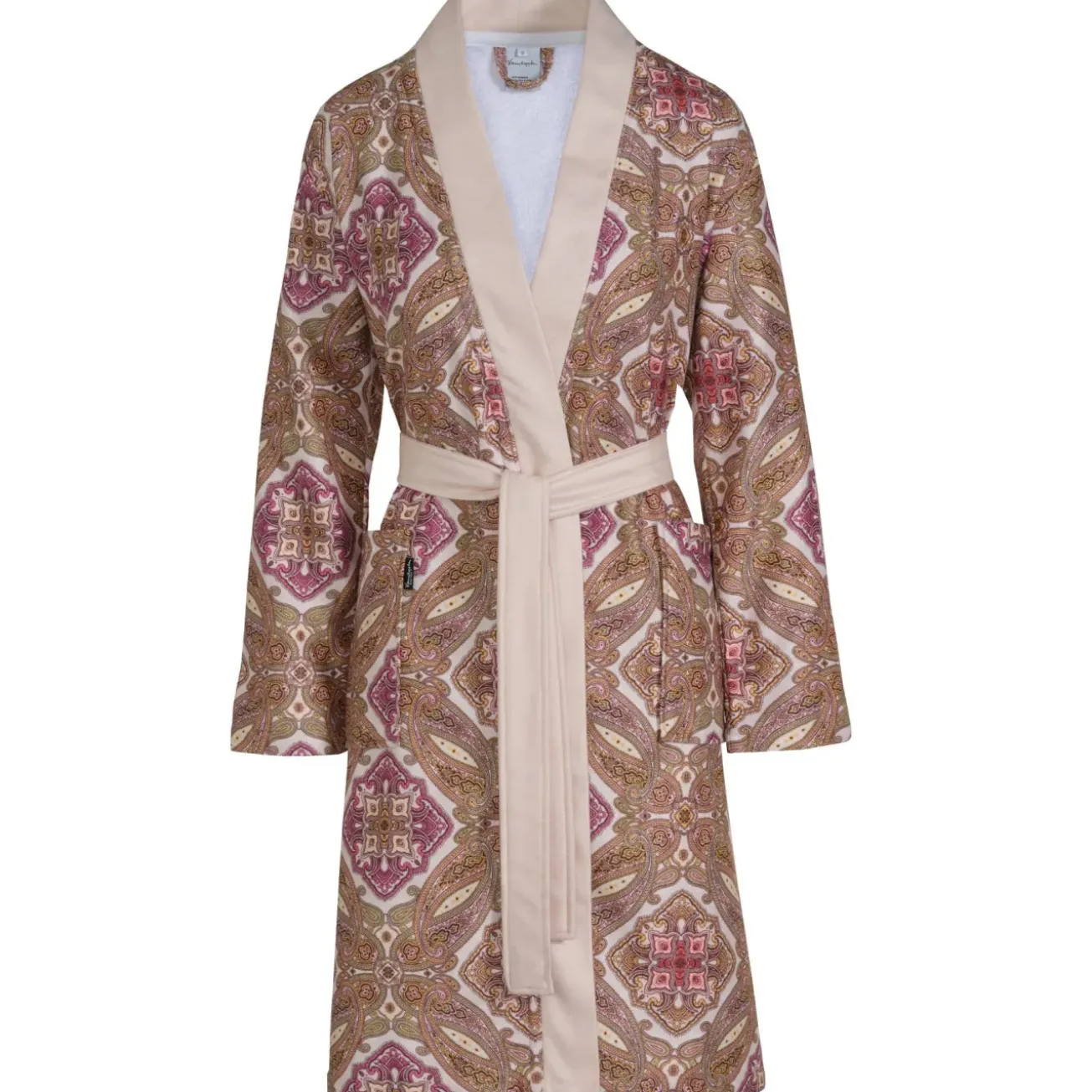 Bath & Living Vandyck Bathrobe RUBY color Apricot Blush