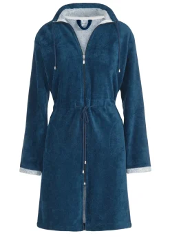 Bath & Living Vandyck CHICAGO bathrobe color Navy-036 (BAGE14202)
