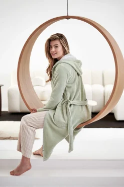 Bath & Living Vandyck DUCHESS bathrobe color China Blue-406 (BAGE17203)