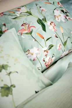 Bath & Living Vandyck Duvet cover AZALEA Light Green 140x220 cm (satin cotton)