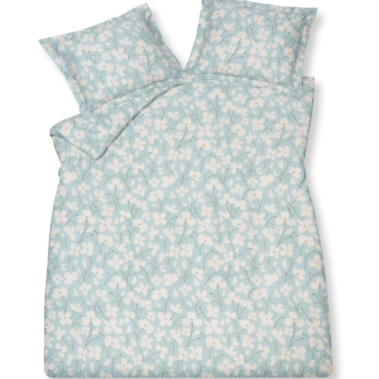 Bath & Living Vandyck Duvet cover BLUE SKY Pearl Blue 240x220 cm (satin cotton)