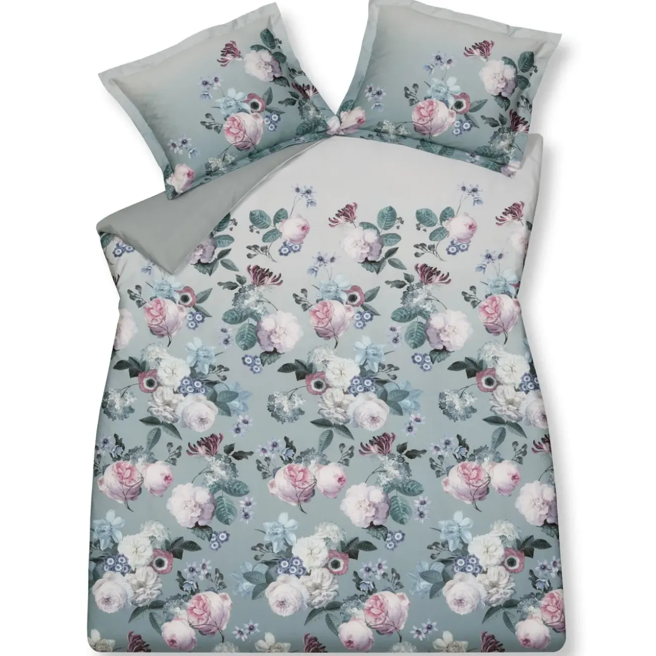 Bath & Living Vandyck Duvet cover FLORAL CHARM Pearl Blue 240x220 cm (satin) SAM122105