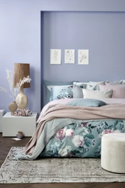 Bath & Living Vandyck Duvet cover FLORAL CHARM Pearl Blue 140x220 cm (satin) SAM122105