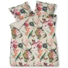 Bath & Living Vandyck Duvet cover FLOWER MIX Cream Tan 140x220 cm (satin cotton)