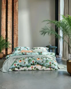 Bath & Living Vandyck Duvet cover FRUIT GARDEN Cream Tan 240x220 cm (satin cotton)