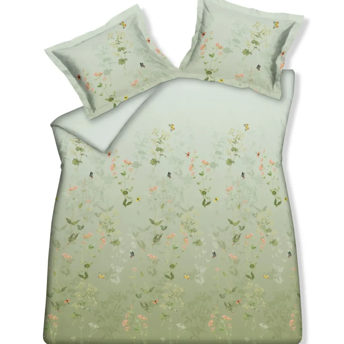 Bath & Living Vandyck Duvet cover GARDENIA Smoke Green 140x220 cm (satin cotton)