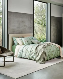 Bath & Living Vandyck Duvet cover GARDENIA Smoke Green 140x220 cm (satin cotton)