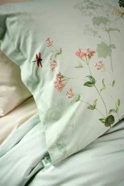 Bath & Living Vandyck Duvet cover GARDENIA Smoke Green 140x220 cm (satin cotton)