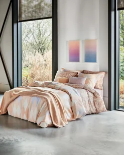Bath & Living Vandyck Duvet cover GLAZE Apricot Blush 200x220 cm (satin cotton)