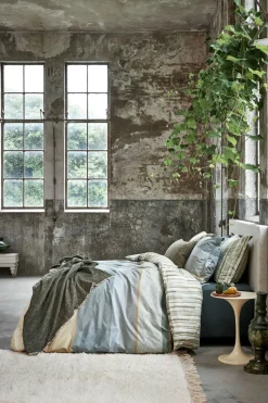 Bath & Living Vandyck Duvet cover GREEN SHOOT smoke green 240x220 cm (cotton)
