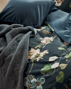 Bath & Living Vandyck Duvet cover GREEN FEVER Blue Ink 240x220 cm (satin cotton)