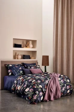 Bath & Living Vandyck Duvet cover HAPPINESS Blue Ink 240x220 cm (satin cotton)