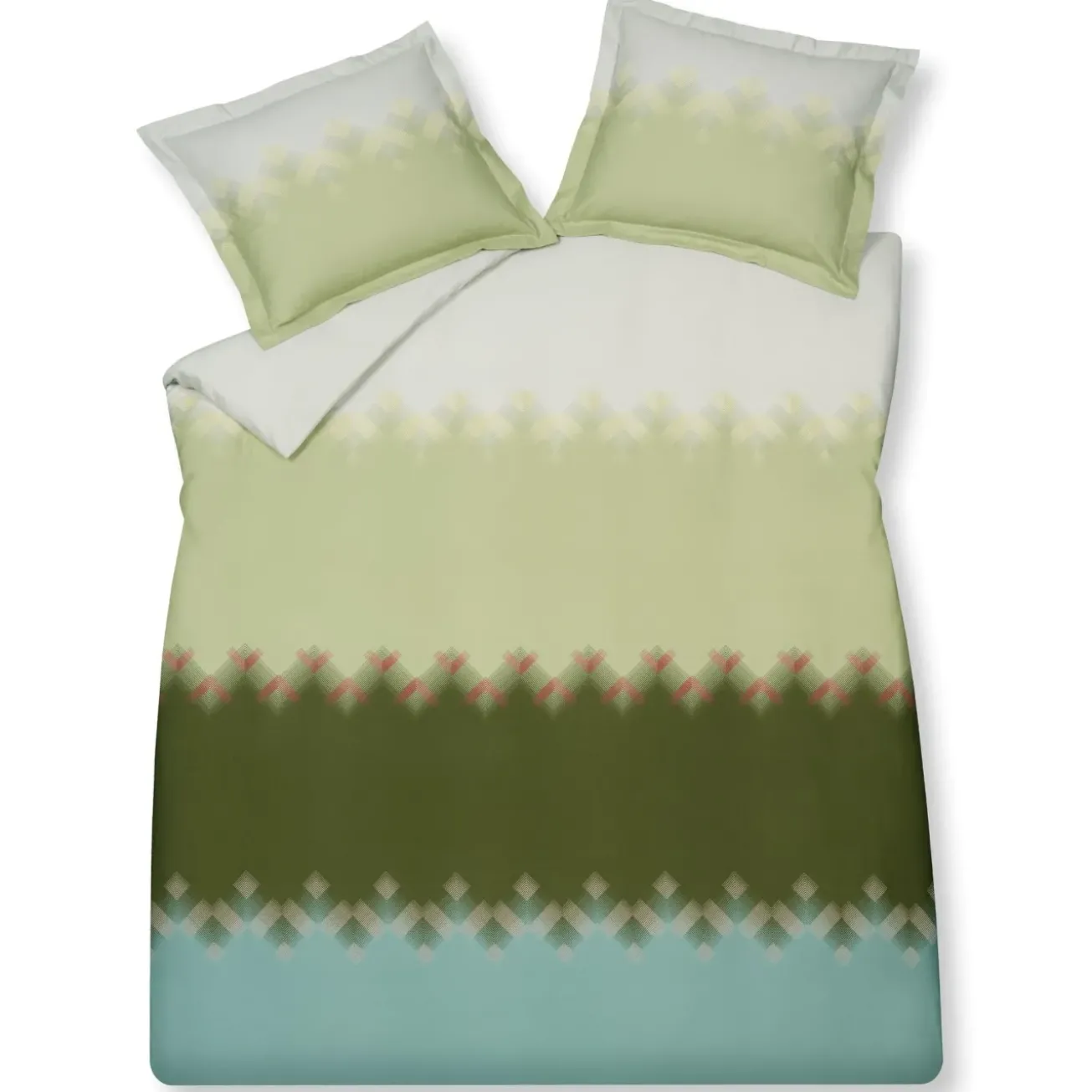 Bath & Living Vandyck Duvet cover HAPPY SLEEP Smoke Green 200x220 cm (satin cotton)