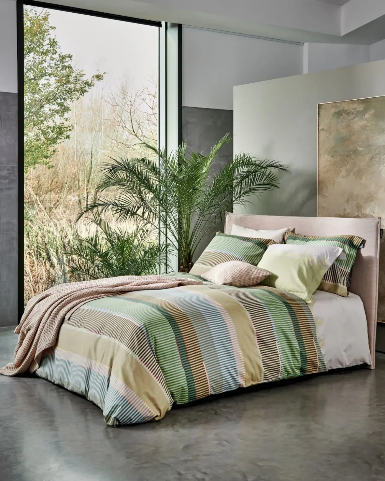 Bath & Living Vandyck Duvet cover HAPPY SLEEP Smoke Green 140x220 cm (satin cotton)