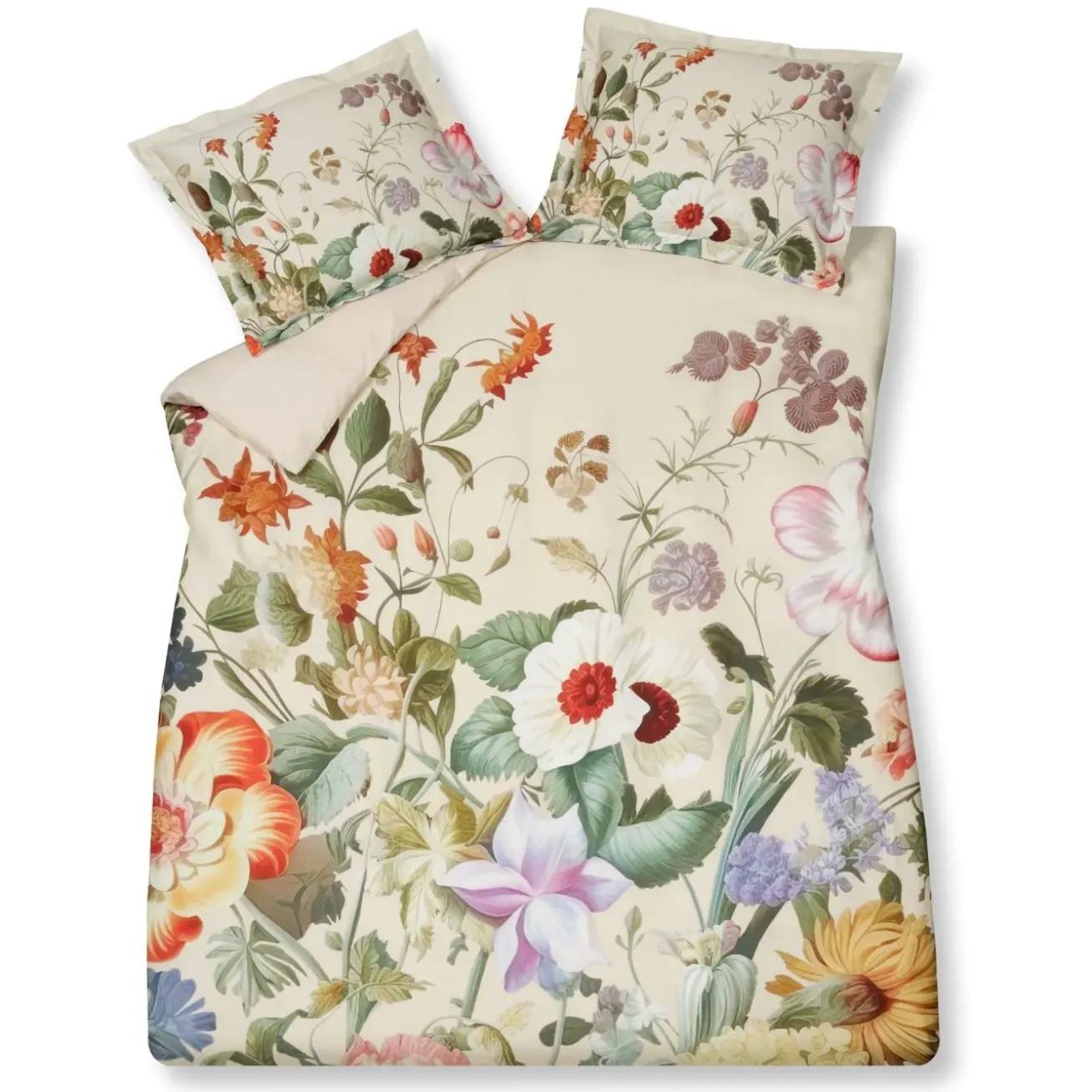 Bath & Living Vandyck Duvet cover HOLIDAY Cream Tan 140x220 cm (satin cotton)